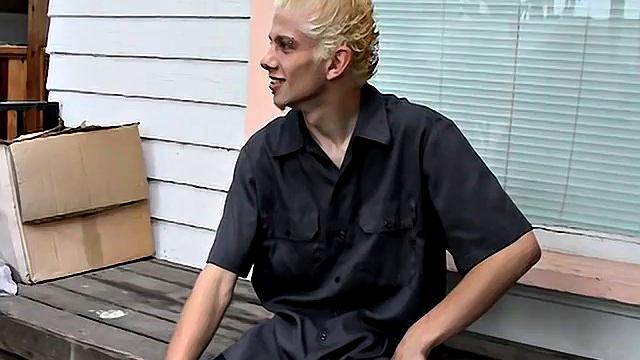 Ian Madrox kicks back outdoors and gives his feet more attention than his last boyfriend