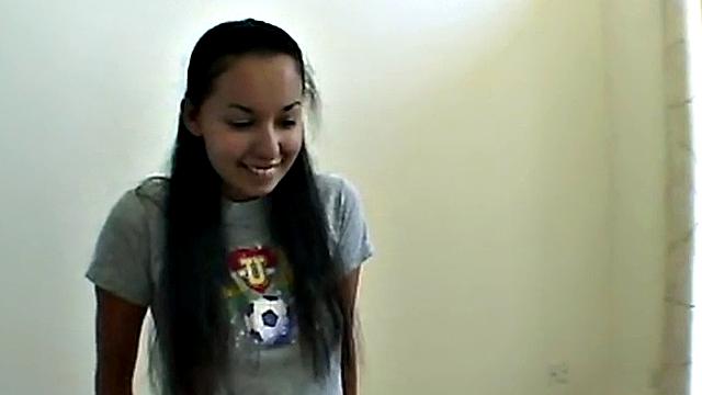 Hot brunette girlfriend gets fingered by her girlfriend in a topless affair