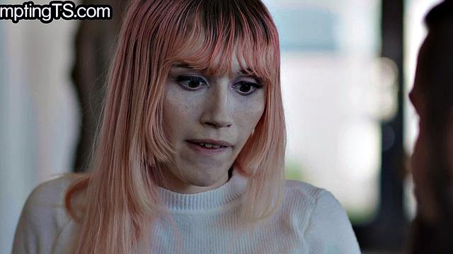 Pink hair babe with big boobs bareback assnailed by BF