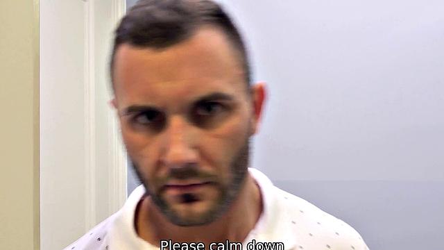 Watch this stunning babe get her tight pussy drilled while her hubby watches in awe