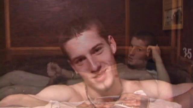 Adam reveals his toned skater boy body and kicks back for a jack off session. He wraps his fist around his dick and after a few strokes and fingering his ass he works himself up to full engorgement.