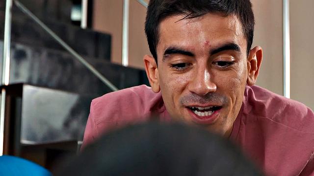 Ebony babe squirting while riding during yoga class