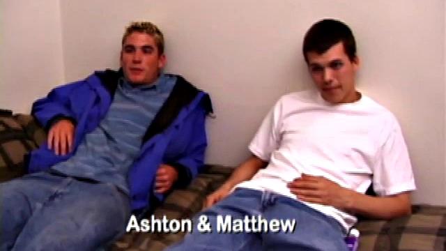 Matthew is with Ashton for a little fun with each other. The boys get naked and stroke up their boners. Then Matthew goes down on his friend. He asks Ashton if he would like to return the favor, but the boy declines.