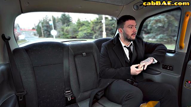 Big-titted driver sidefucked by passenger