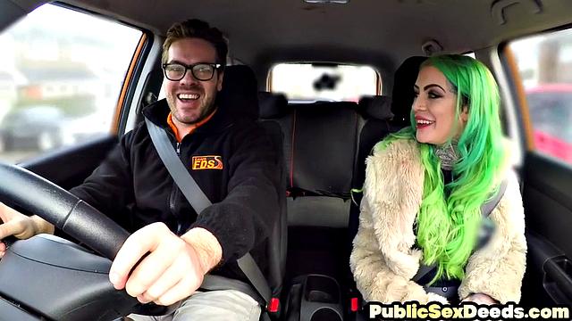 Big-titted tattooed slut pussy drilled