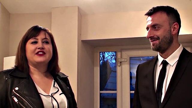 Hardfucked plumper fed with doms big cock and hot cum