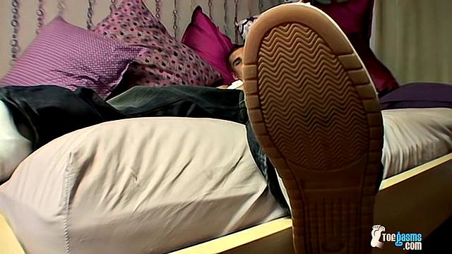 Fun With Sock On Cock Featuring Evan Heinze