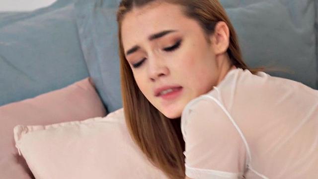 Petite 21yo doggy-styled by owner's cock