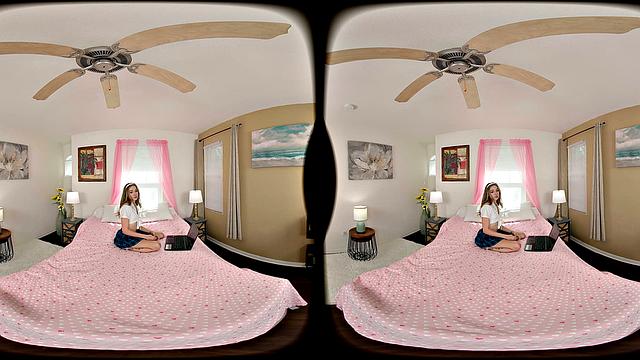Daisy Fox gives pov blowjob and virtual sex show with Nicky Rebel