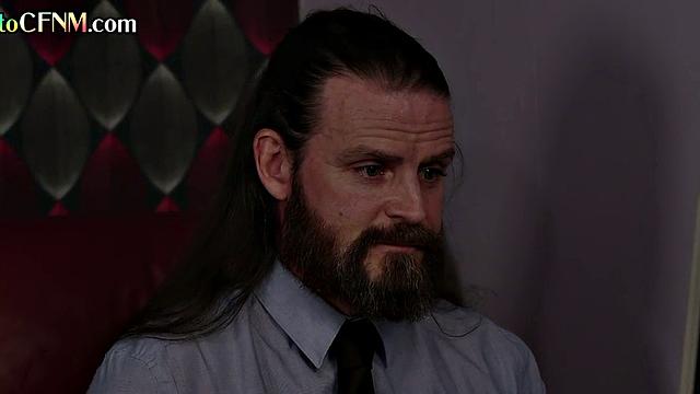 CFNM MILFs stroking sub cock while dirty talking