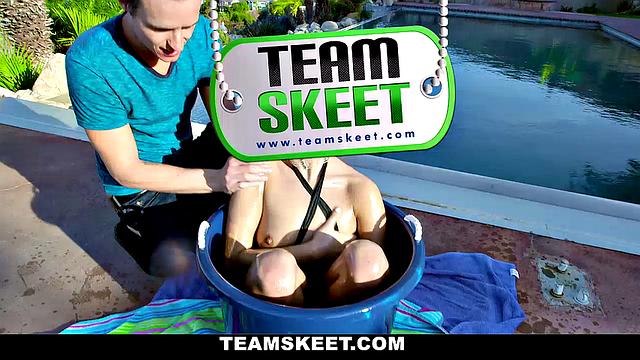 Tiny Teen Fucks in Bucket