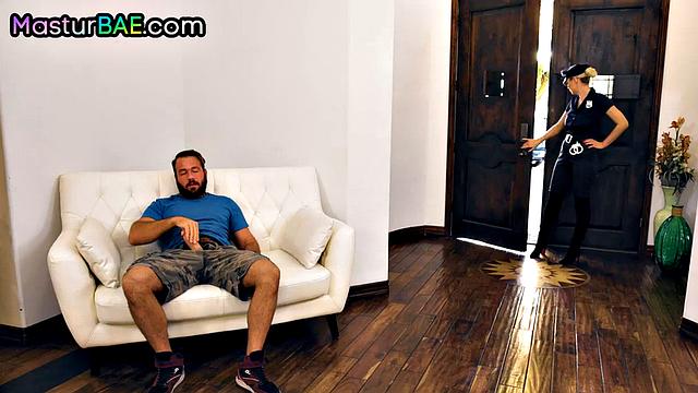 Big ass uniform bae cockriding lucky guy