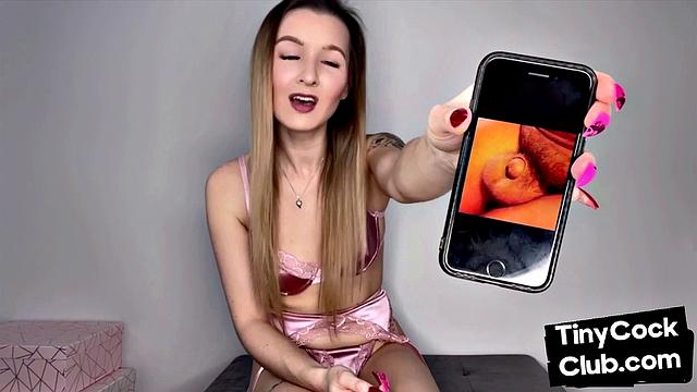 Pathetic tiny dick mocked