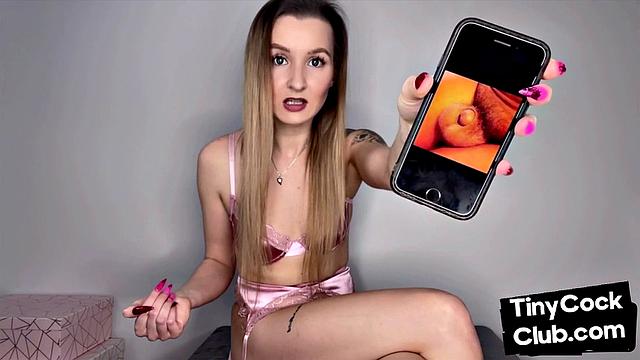 Pathetic tiny dick mocked