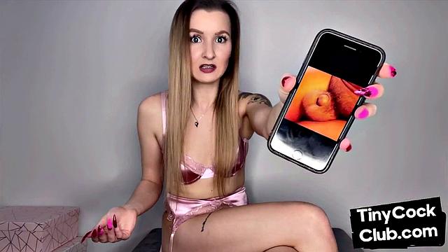 Pathetic tiny dick mocked