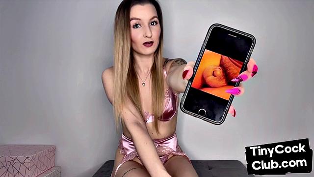 Pathetic tiny dick mocked