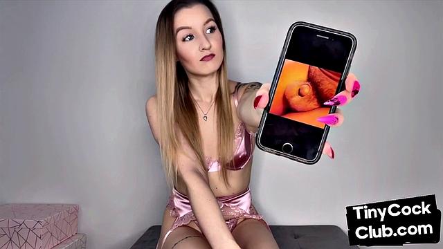 Pathetic tiny dick mocked