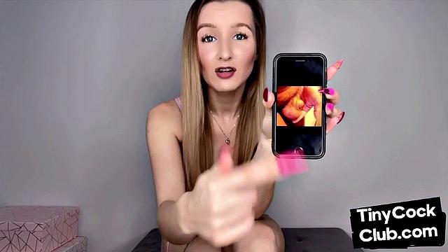 Pathetic tiny dick mocked