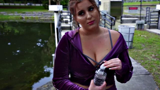 Bigbooty reality POV babe pickup 4 outdoor fuck by the pool