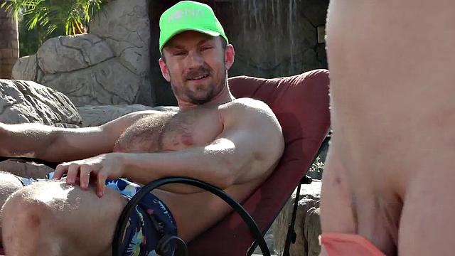 Busty Tranny smashes bae in outdoor trio with her BF