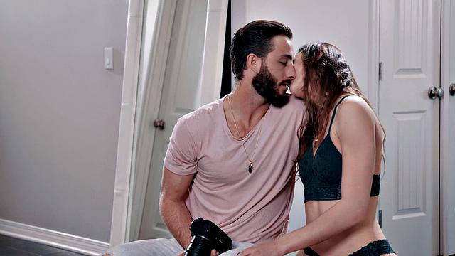 Sexy 21yo bae fucked in doggystyle by big white dick