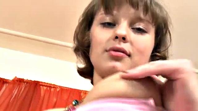 Maya, the blonde bombshell, fingers her wet pussy while playing with the balloons