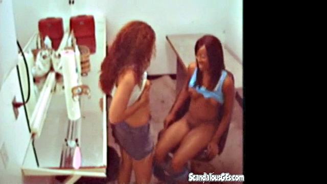 Lesbian Girl Licking and Fingering Caught on Tape