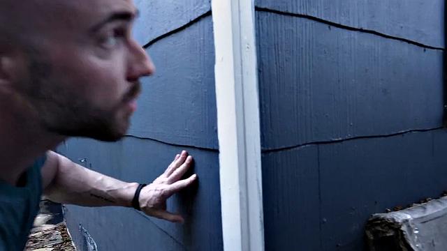 Busty stepmom with pierced tits bounces on son's cock