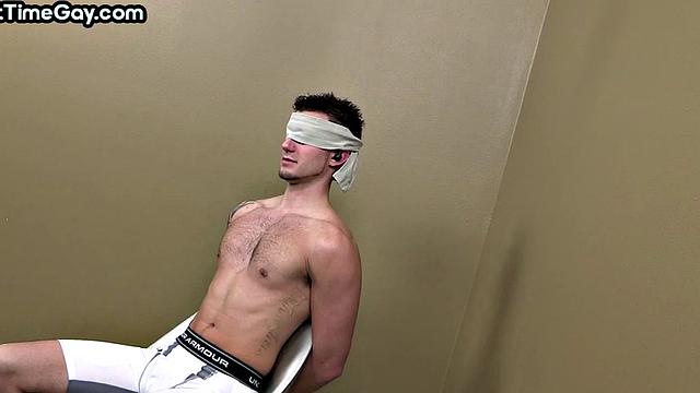 Submissive stud 1st time goes gay in analtoying BDSM