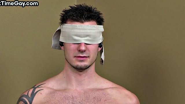 Submissive stud 1st time goes gay in analtoying BDSM