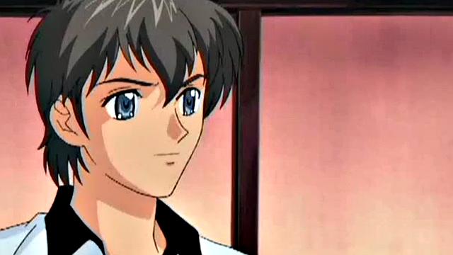 A Japanese cartoon brunette get her pussy toyed and drilled in doggystyle reverse cowgirl