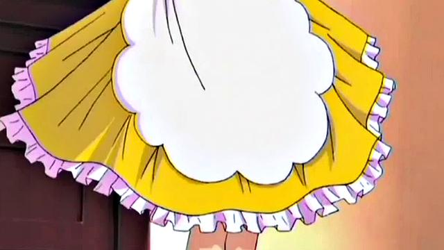 A Japanese cartoon brunette get her pussy toyed and drilled in doggystyle reverse cowgirl