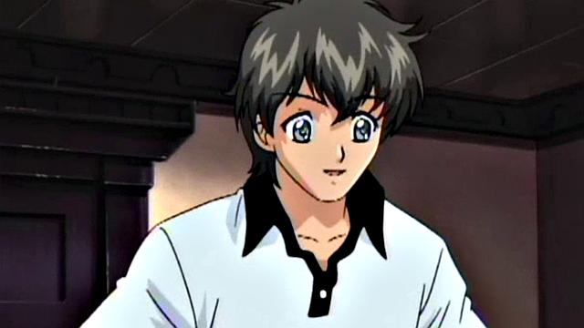 A Japanese cartoon brunette get her pussy toyed and drilled in doggystyle reverse cowgirl