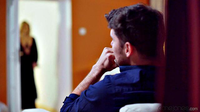 Big tits blonde birthday treat