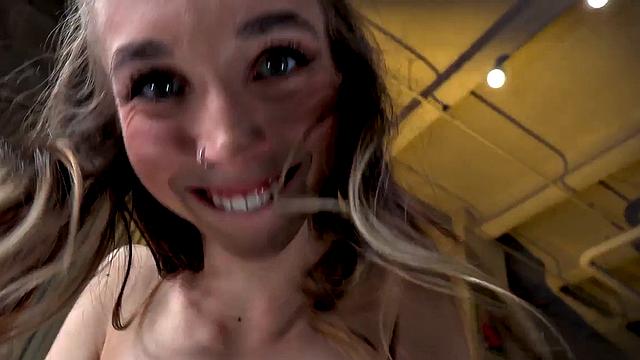 Deepthroating amateur giving POV