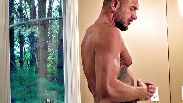 Petite Twink Bareacked By Tattooed Under Shower