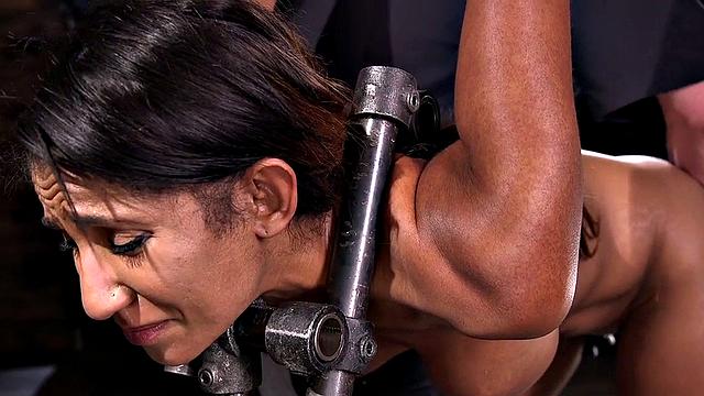 Asain BDSM MILF suffers in coerced orgasms with toys