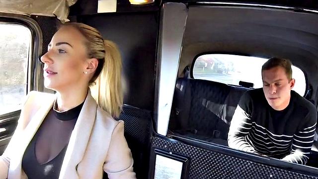 Bigboobs euro cabbie sucks and rides cock before spoon sex