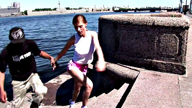 Olga Barz Drips Cum Through Her Pussy Lips And Catches It In Mouth