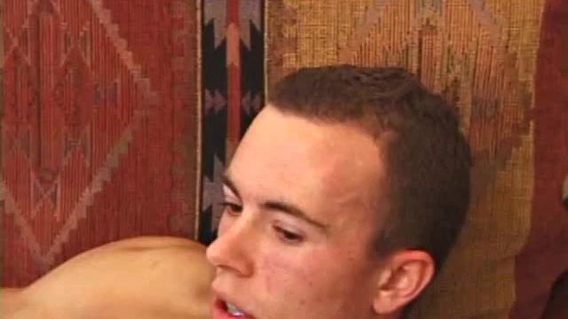 Straight Skater Carson is ready to jack off for all the chicks he imagines are watching. When the clothes strip off his cock stiffens up and after a good stroking he pops his cum load and licks it up.