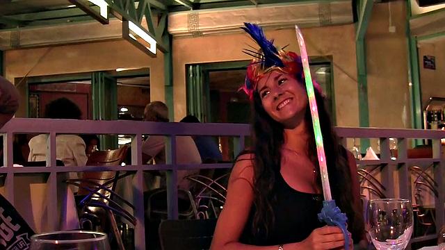 Hardcore banging in the open at night with young gf