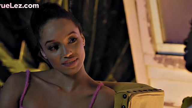 Dyke babes love eating black pussies while fingering