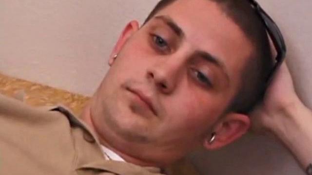 Aaron Michaels Chilling in Bedroom with Porn Video, Stroking Hard Cock, Fingers Butthole, Shoots Loads of Cum