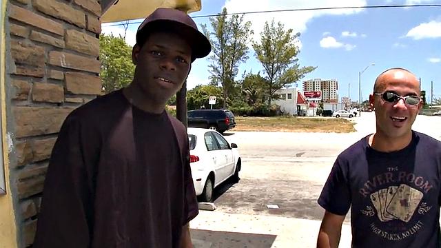 Real Black straight guy agrees to go gay outdoors in public