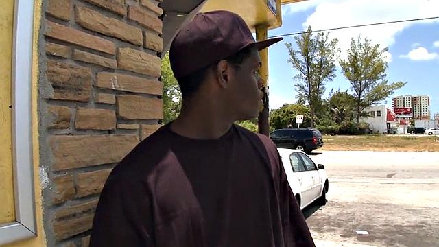 Real Black straight guy agrees to go gay outdoors in public