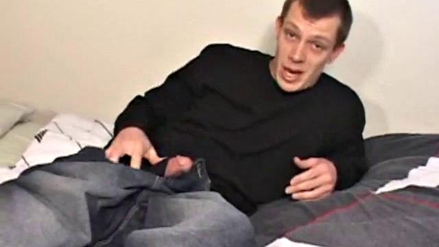 This time it's just Shane and an anal probing sex toy. He raises his knees to his shoulders and begins self-penetration pleasure.