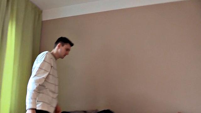 Amateur stud banged by gay dude after giving blowjob