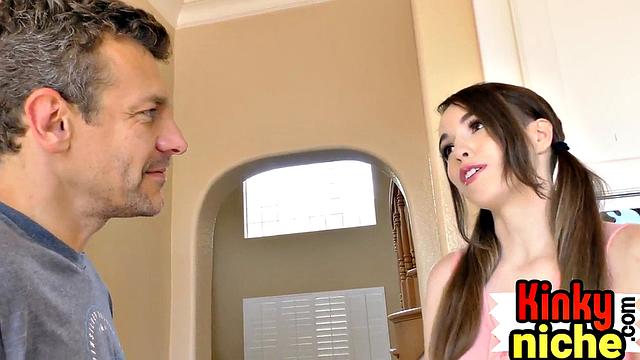 Kinky 21yo cutie gets facefucked before riding cock i cowgirl