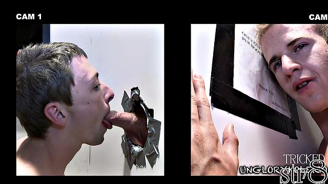 Straight guy takes a shot at the gloryhole and gets more than he bargained for