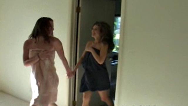 Amazing Stocking Tease on Bed